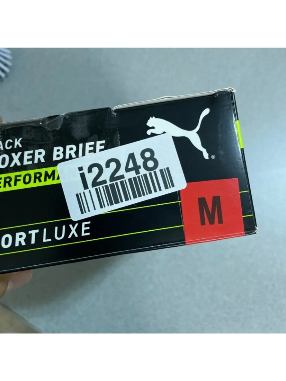 NWT Puma Sportluxe Men's M 5-Pack Boxer Briefs Performance Moisture i2248
